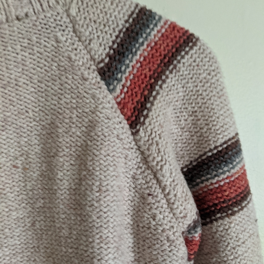 Lanosos chunky floral Turtleneck sweater size small - Picture 8 of 12
